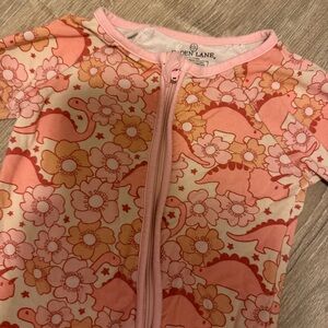 Caden Lane Pink Baby Onesie